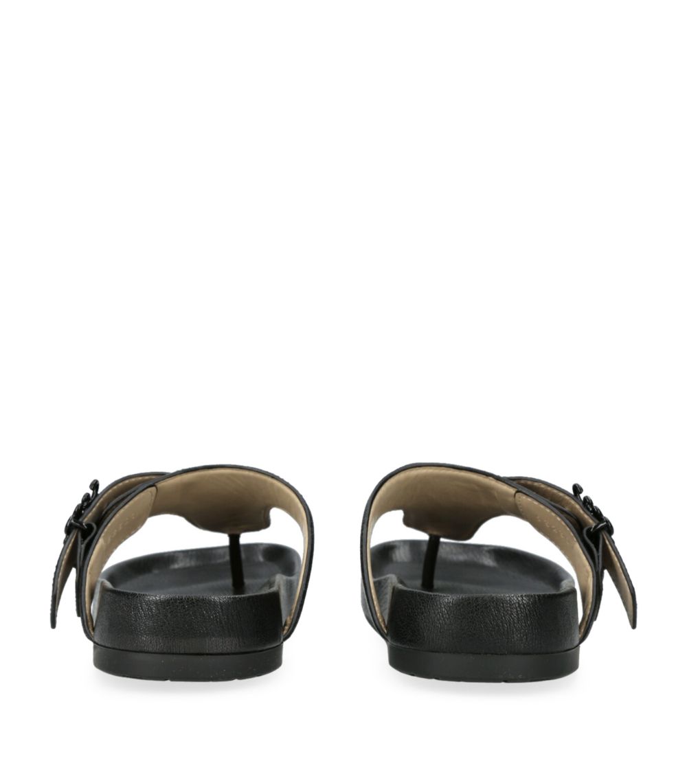 Loewe Loewe Leather Anagram Buckle Comfort Sandals