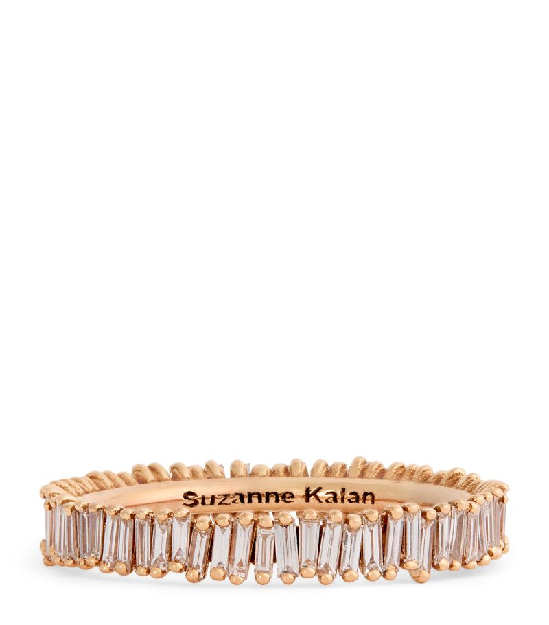 Suzanne Kalan Suzanne Kalan Rose Gold And Diamond Mini Classic Eternity Ring