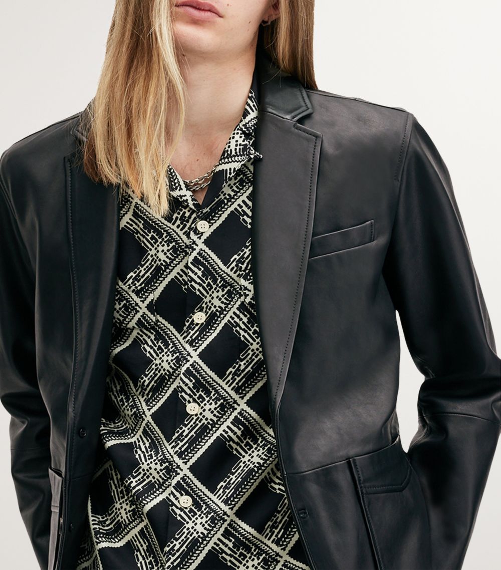 Allsaints Allsaints Leather Andrius Blazer