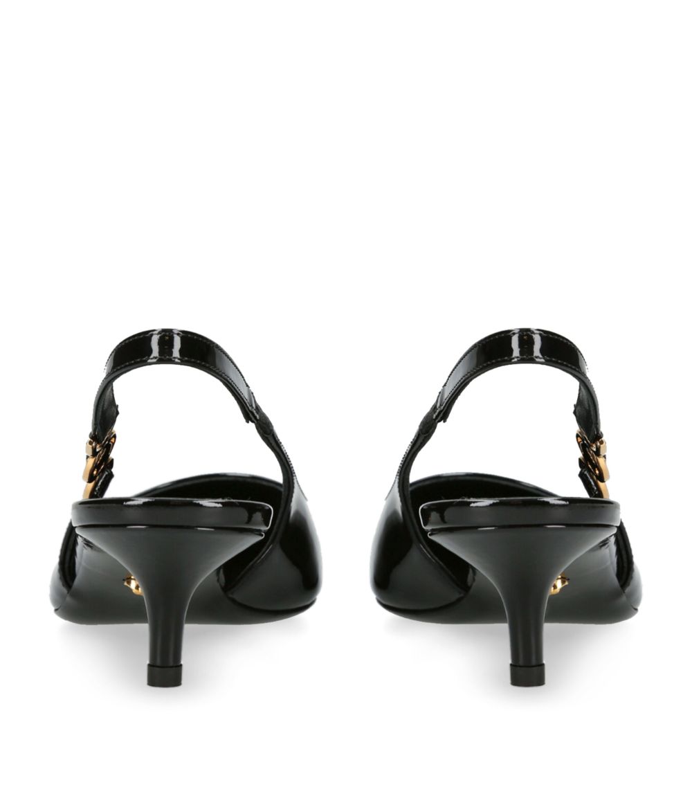 Versace Versace Medusa Slingback Kitten Heels 40