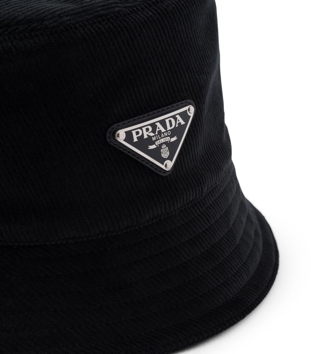 Prada Prada Corduroy Bucket Hat