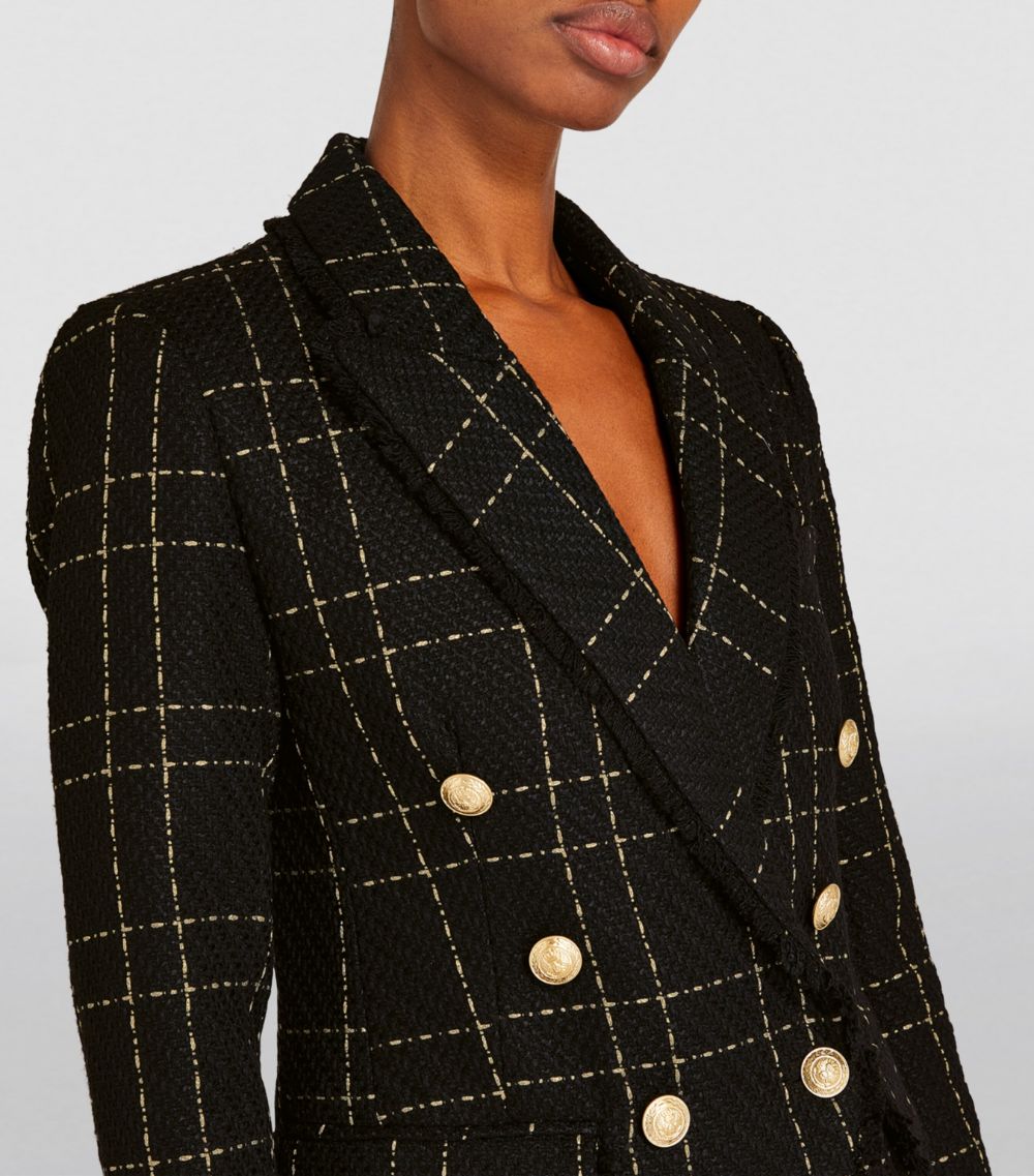 L'Agence L'Agence Tweed Double-Breasted Kenzie Blazer