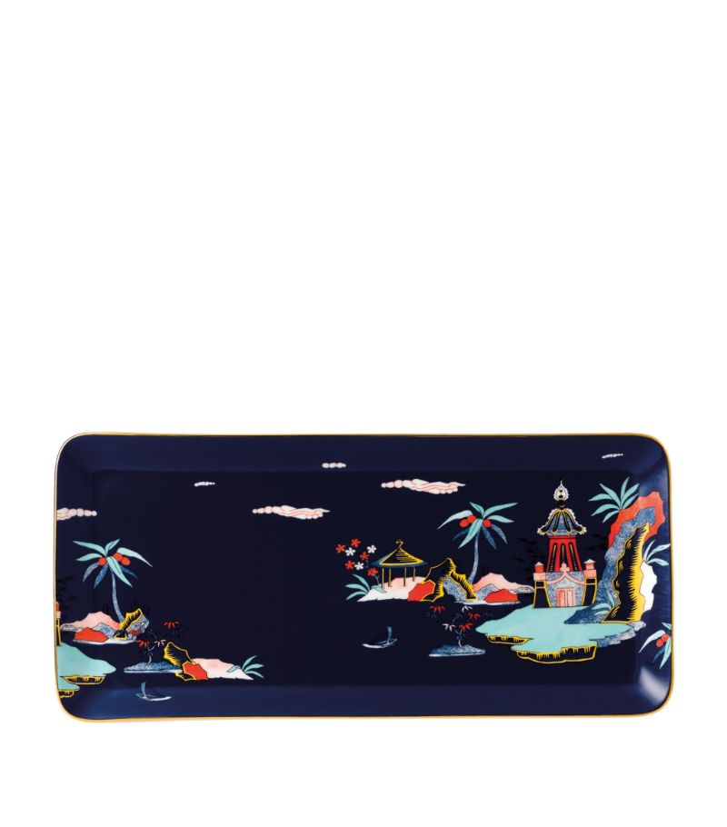 Wedgwood Wedgwood Wonderlust Blue Pagoda Sandwich Tray