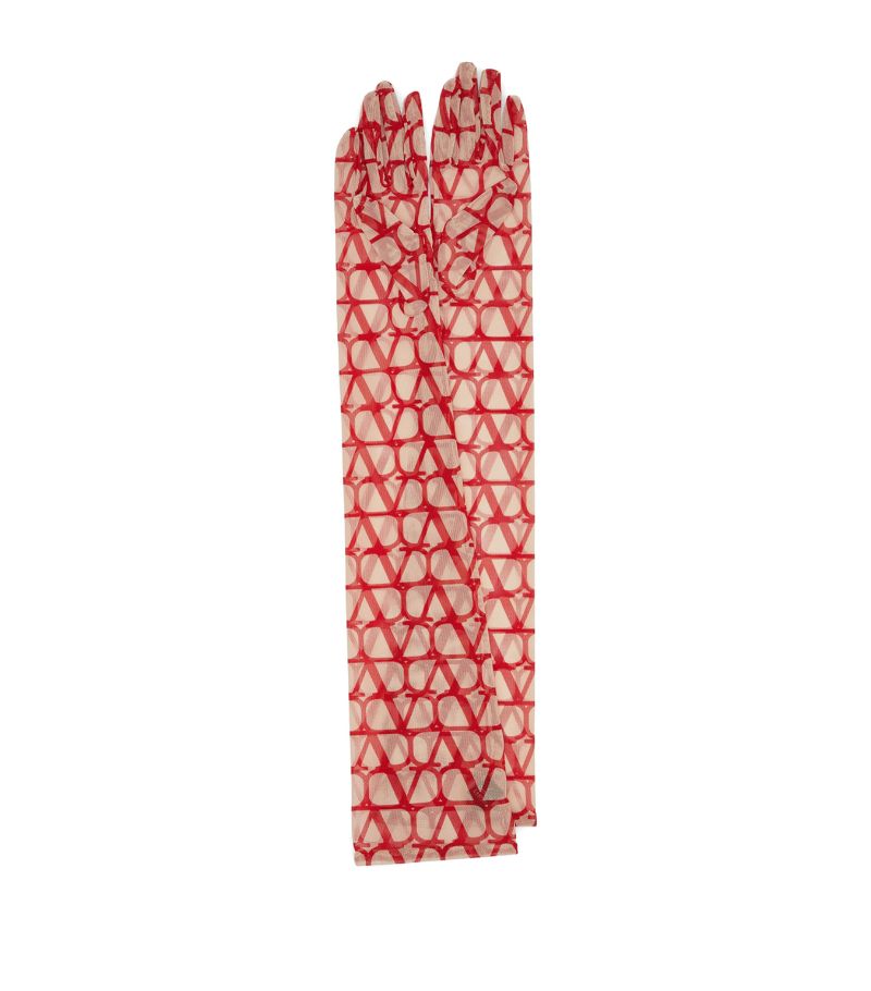 VALENTINO GARAVANI Valentino Garavani Toile Iconographe Long-Sleeved Gloves