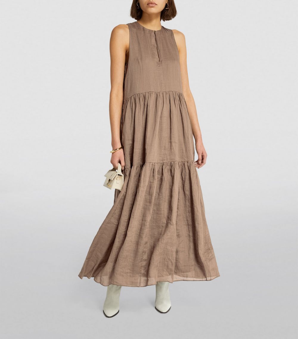 Frame Frame Sleeveless Tiered Maxi Dress