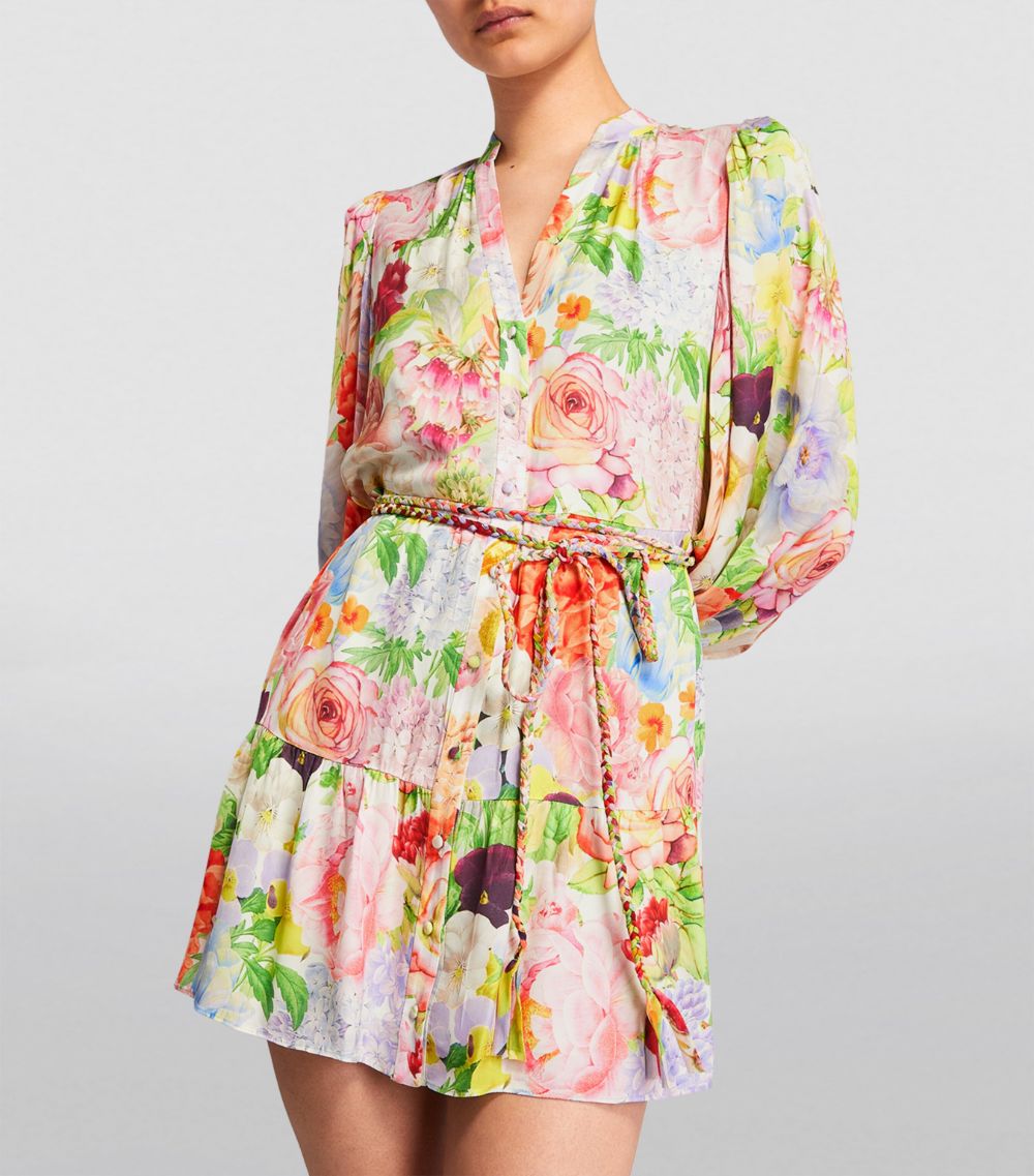 Alice + Olivia alice + olivia Floral Antonette Mini Dress