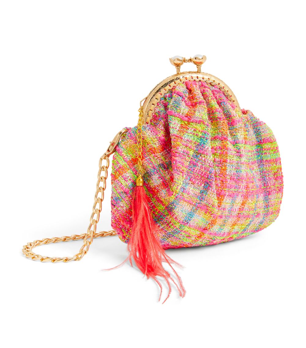 Eirene Eirene Tweed-Feather Cross-Body Bag