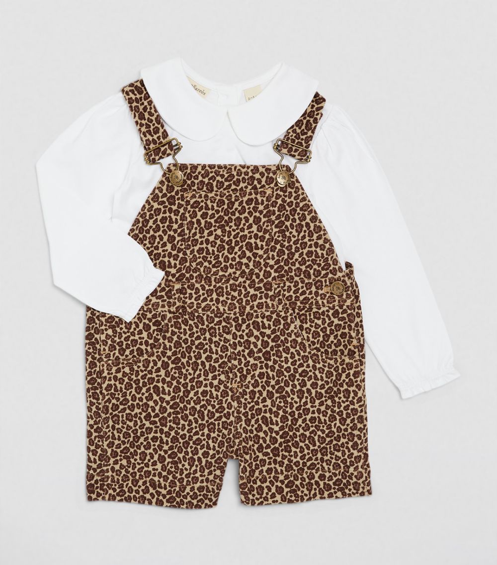 Dotty Dungarees Dotty Dungarees Leopard Print Dungarees (6-24 Months)