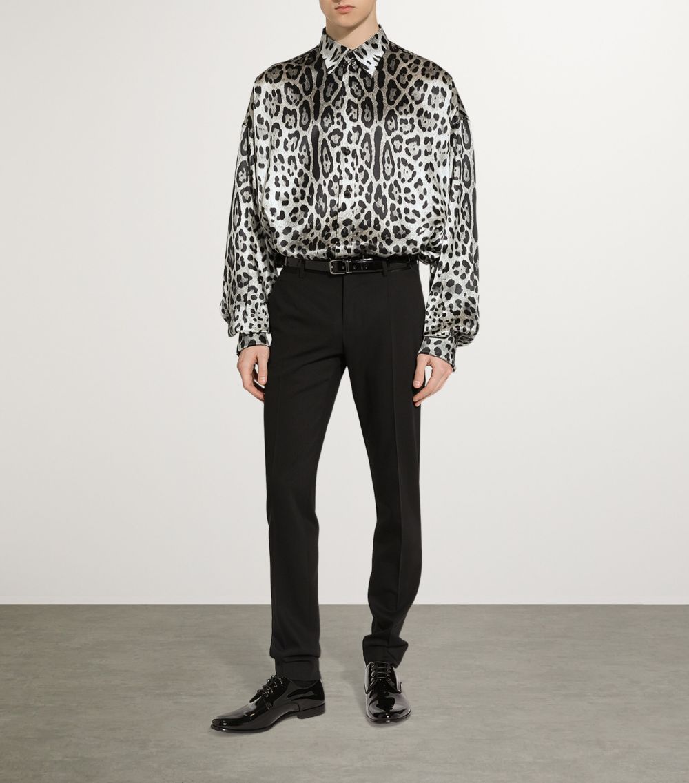 Dolce & Gabbana Dolce & Gabbana Silk Leopard Print Shirt