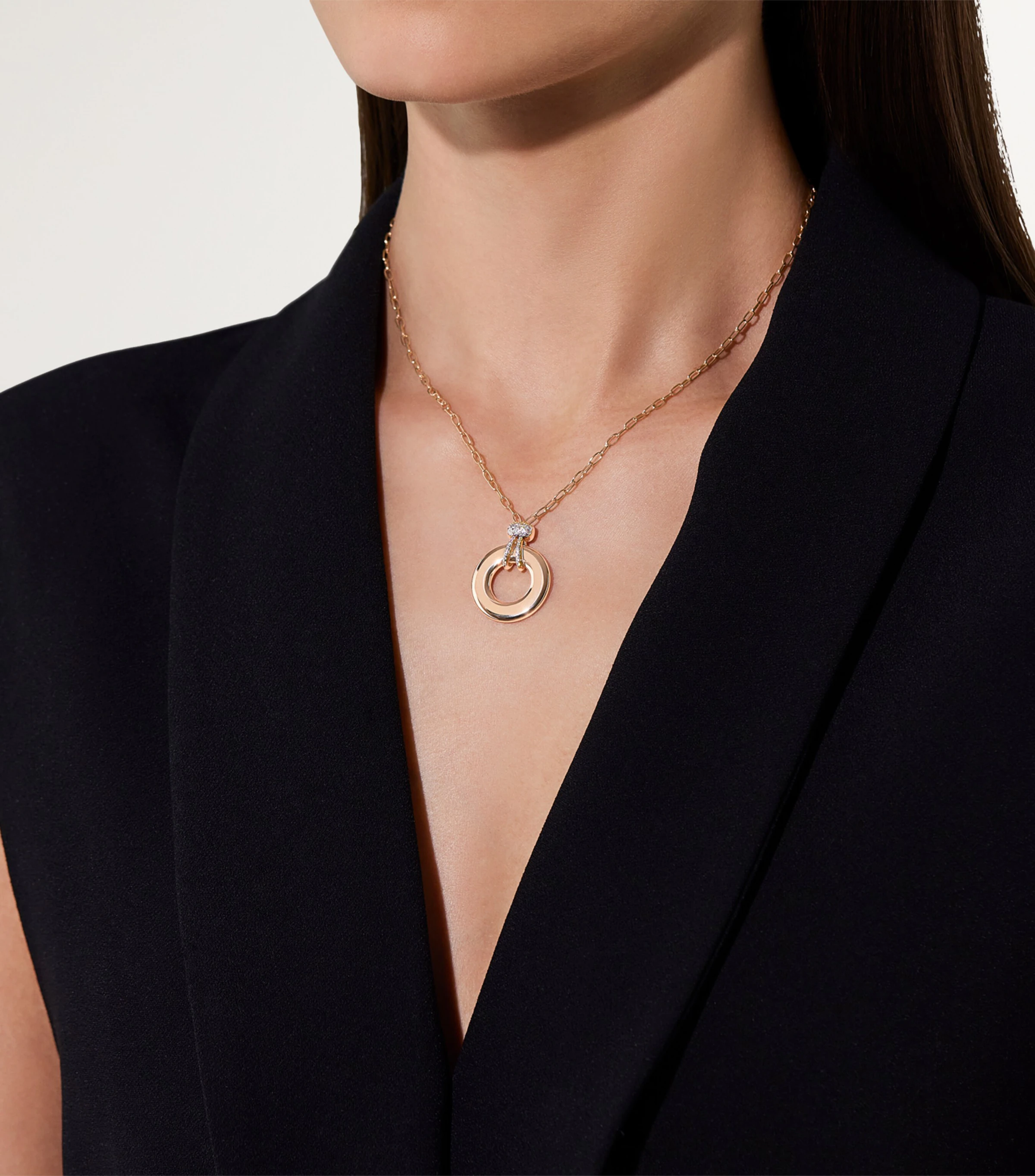 Pomellato Pomellato Rose Gold and Diamond Iconica Pendant Necklace