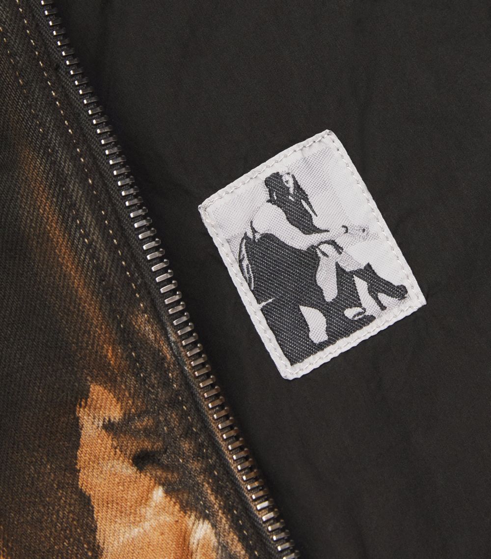 Rick Owens Rick Owens Flame Print Denim Jacket