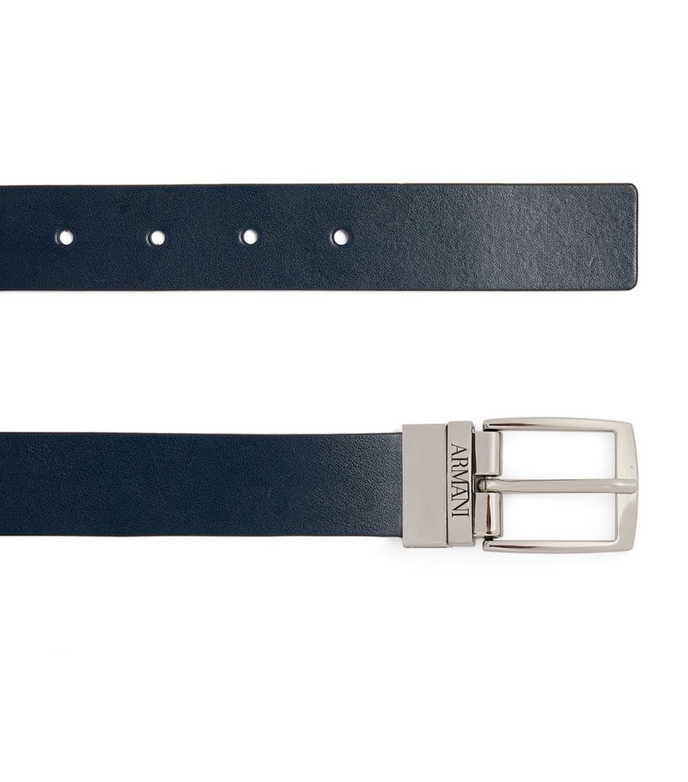 Emporio Armani Kids Emporio Armani Kids Leather Monogram Belt