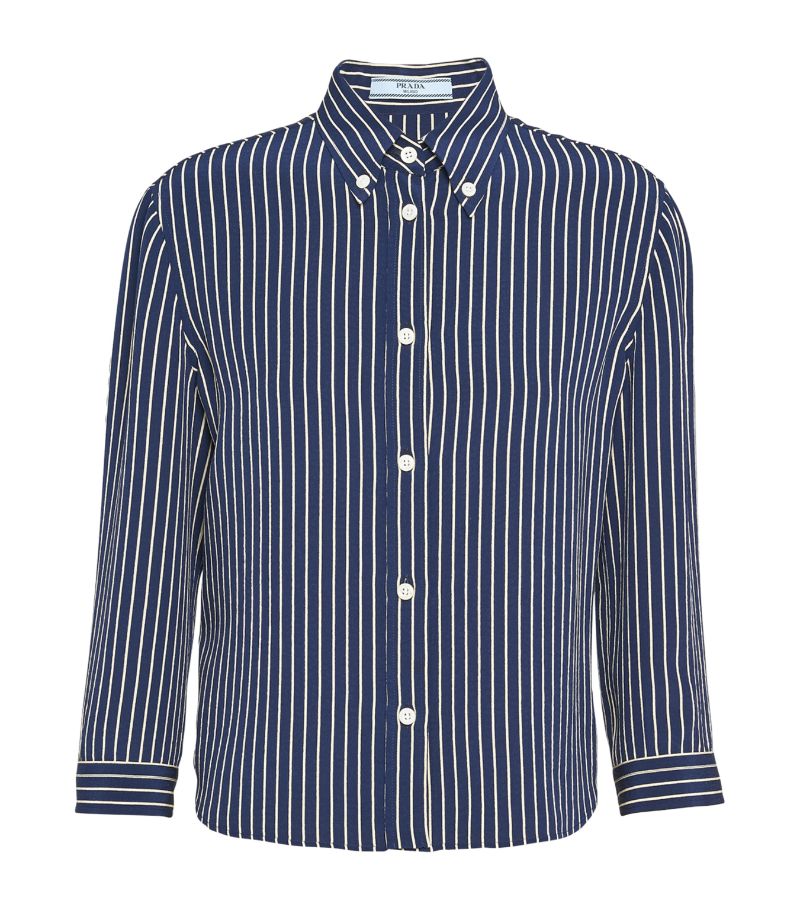 Prada Prada Silk Striped Shirt