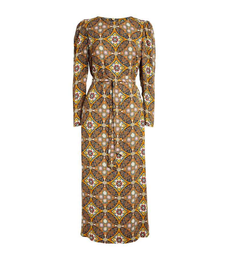 Weekend Max Mara Weekend Max Mara Belted Printed Midi Dress