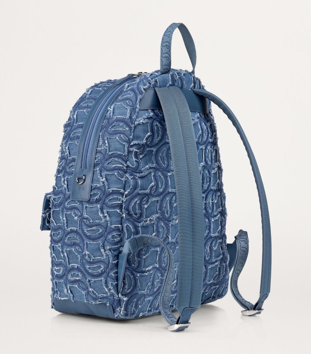 Christian Louboutin Christian Louboutin Zip N Flap Denim Backpack