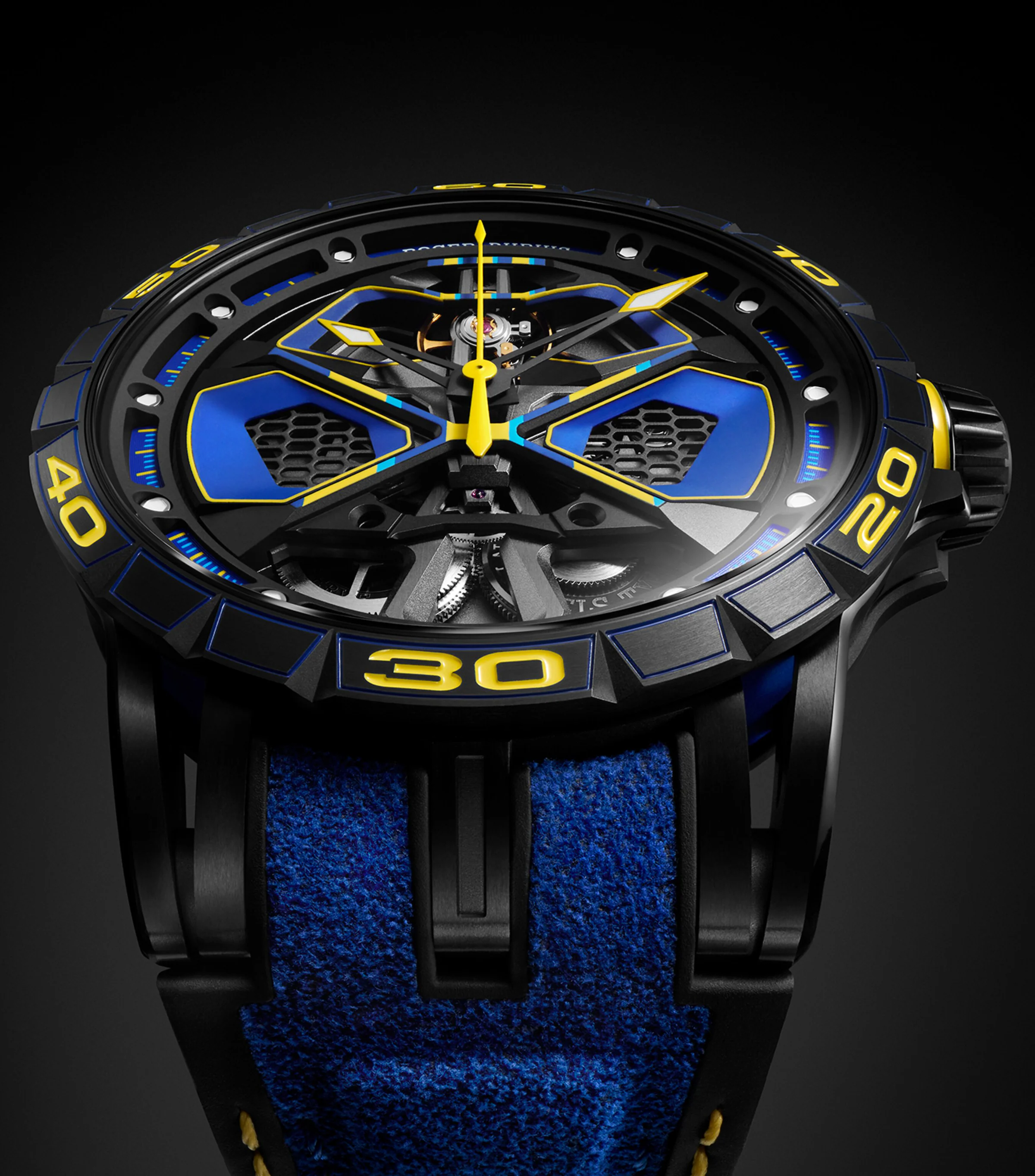 Roger Dubuis Roger Dubuis x Lamborghini Titanium Excalibur Spider Monobalancier Huracán Watch