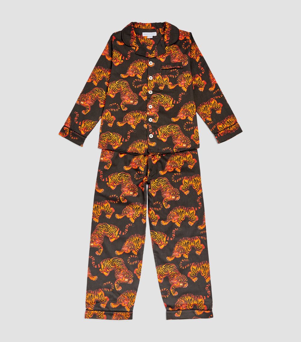 Desmond & Dempsey Kids Desmond & Dempsey Kids Rayas Print Pyjama Set (8-9 Years)
