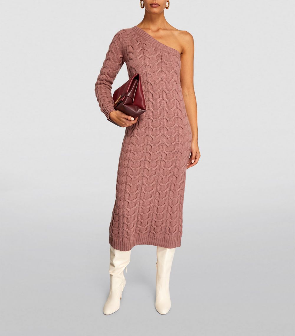 Max Mara Max Mara One-Shoulder Knitted Dress