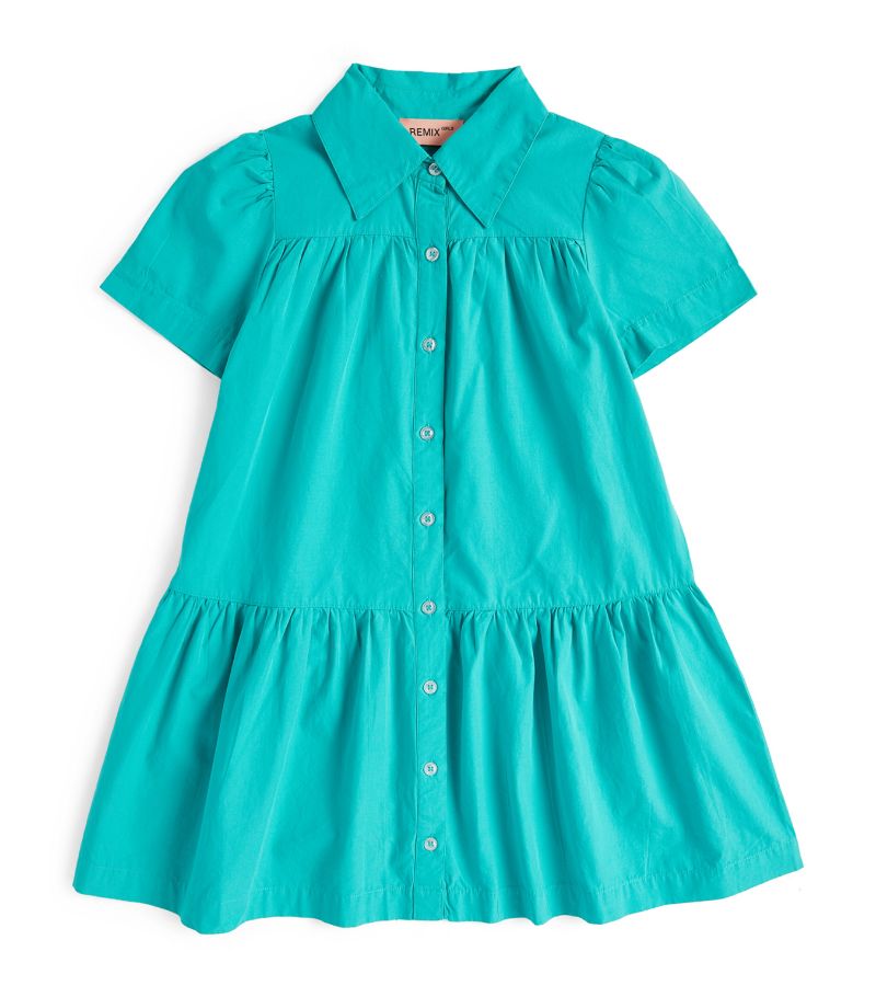  Designers Remix Girls Organic Cotton Serena Shirt Dress (8-16 Years)