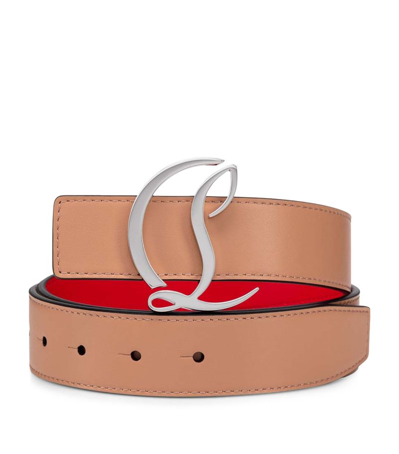 Christian Louboutin Christian Louboutin Leather Cl Logo Belt