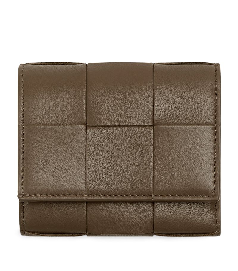 Bottega Veneta Bottega Veneta Small Leather Cassette Trifold Wallet