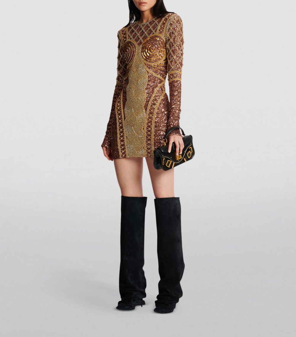 Balmain Balmain Embroidered Mini Dress