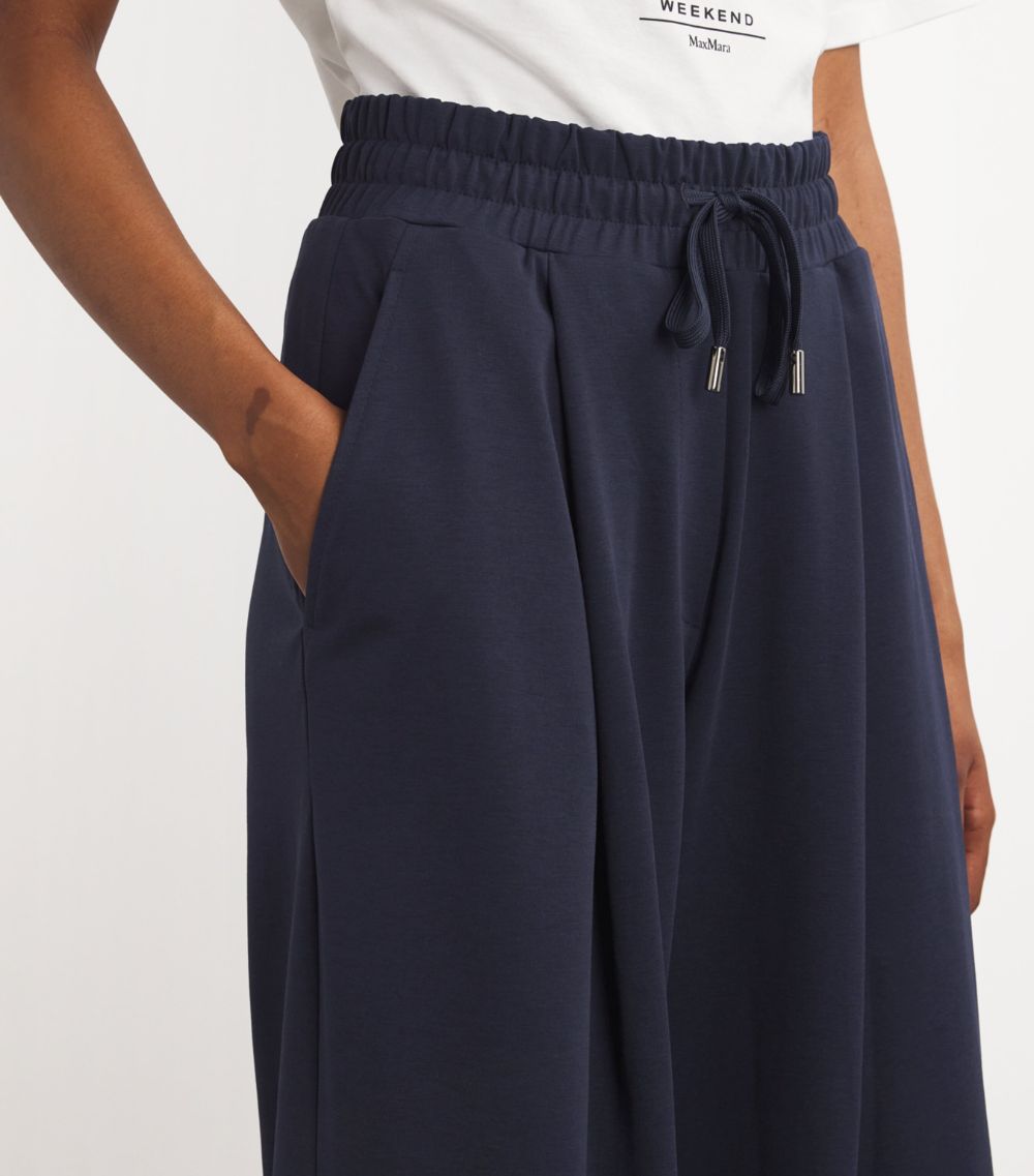 Weekend Max Mara Weekend Max Mara Jersey Wide-Leg Trousers