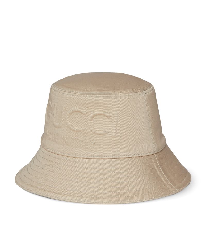 Gucci Gucci Cotton Logo Bucket Hat