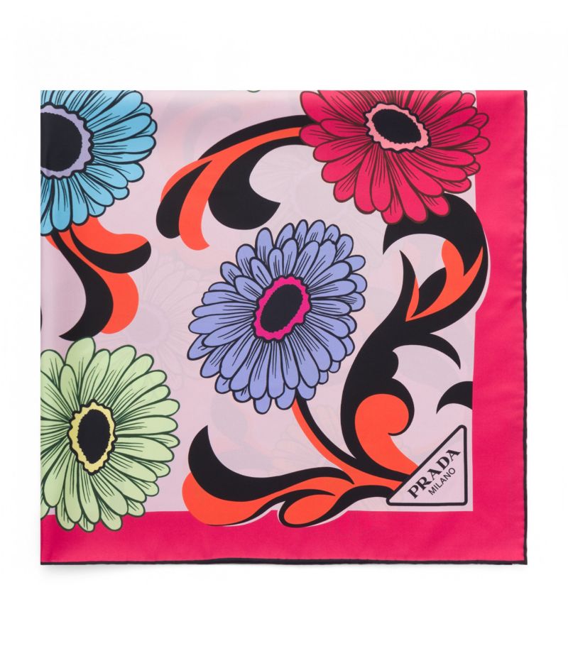 Prada Prada Silk Daisies Scarf