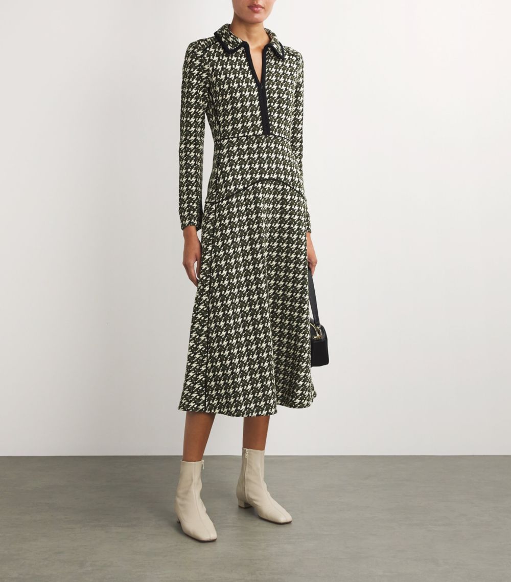 Me+Em Me+Em Ponte-Jersey Houndstooth Dress