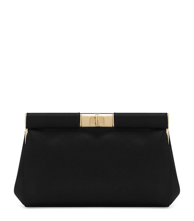 Dolce & Gabbana Dolce & Gabbana Small Satin Marlene Clutch Bag