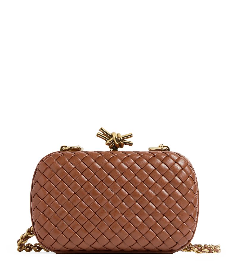 Bottega Veneta Bottega Veneta Knot Minaudiere Clutch With Chain Strap