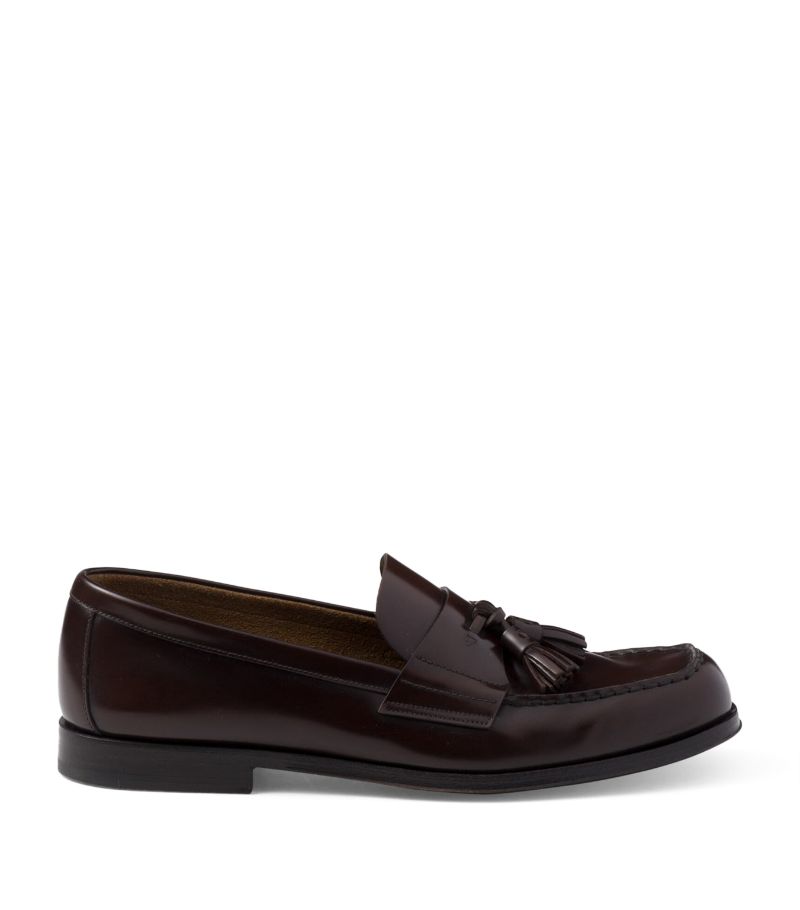 Prada Prada Brushes Leather Loafers