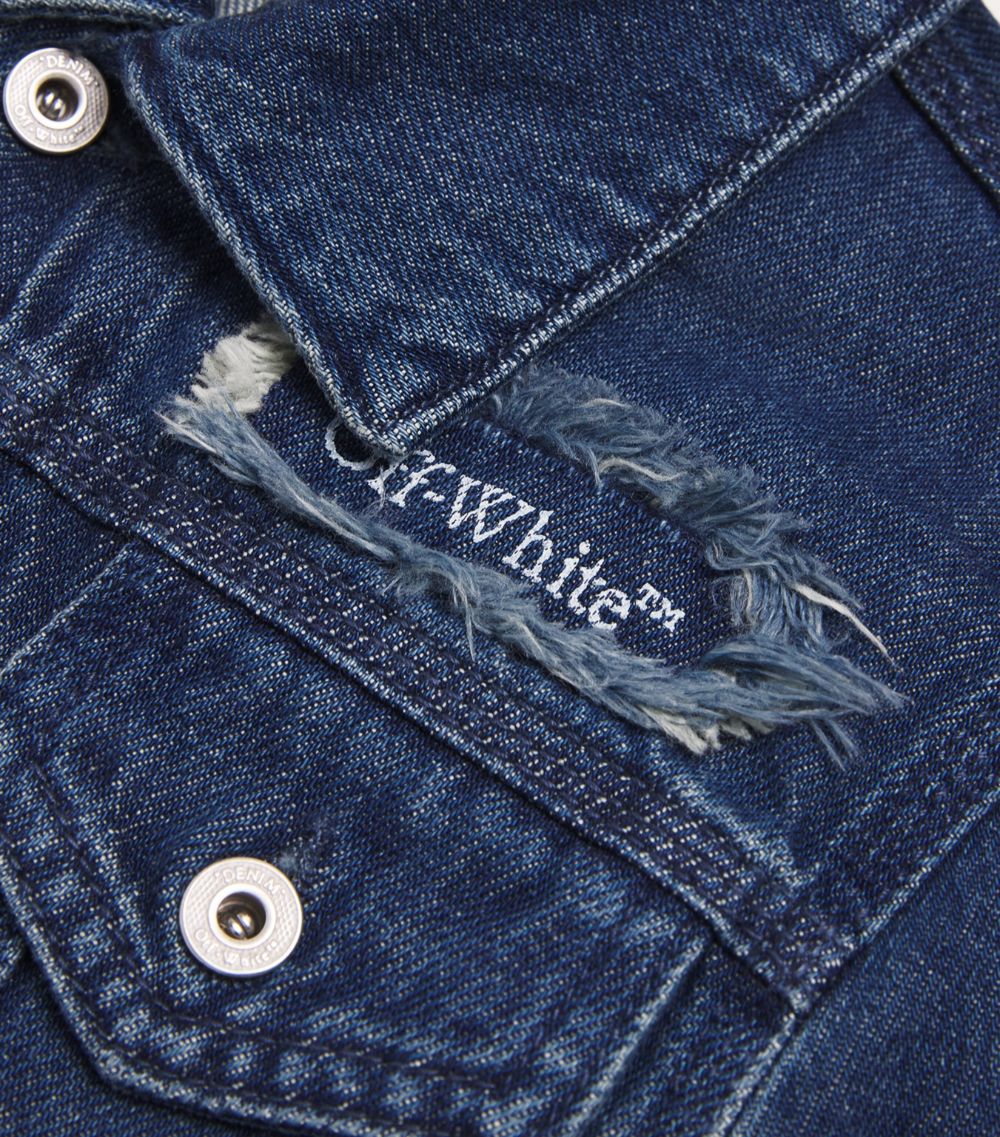 Off-White Kids Off-White Kids Frayed-Logo Denim Jacket (4-12 Years)