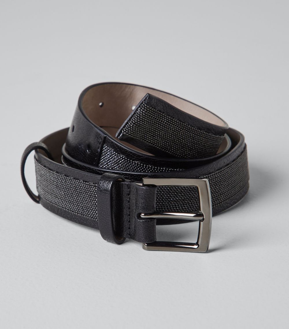 Brunello Cucinelli Brunello Cucinelli Leather Monili-Embellished Belt