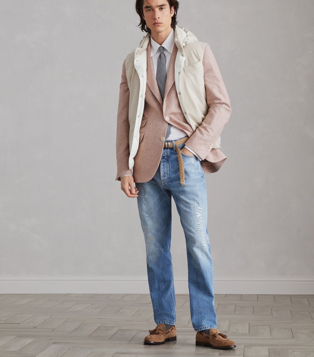 Brunello Cucinelli Brunello Cucinelli Deconstructed Cavallo Blazer