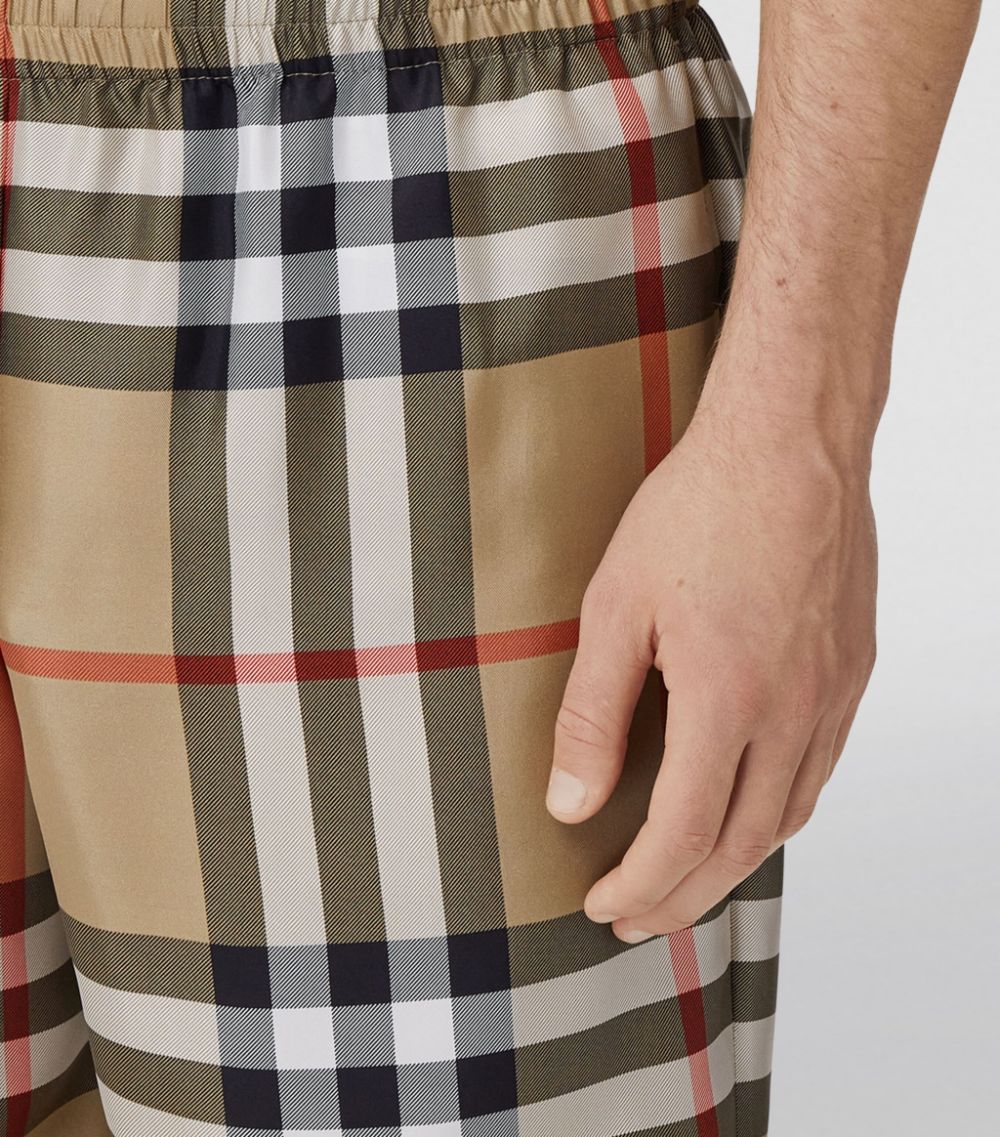 Burberry Burberry Silk Check Shorts