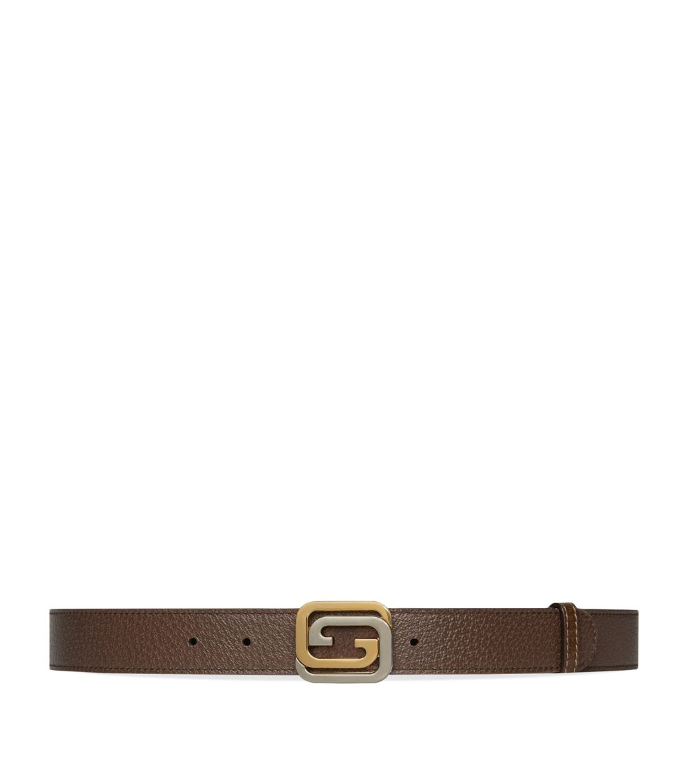 Gucci Gucci Leather Reversible Belt