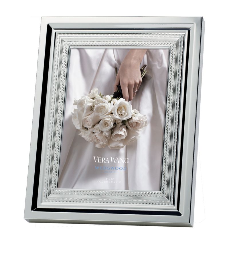 Wedgwood Wedgwood With Love Silver-Plated Photo Frame (4" X 6")