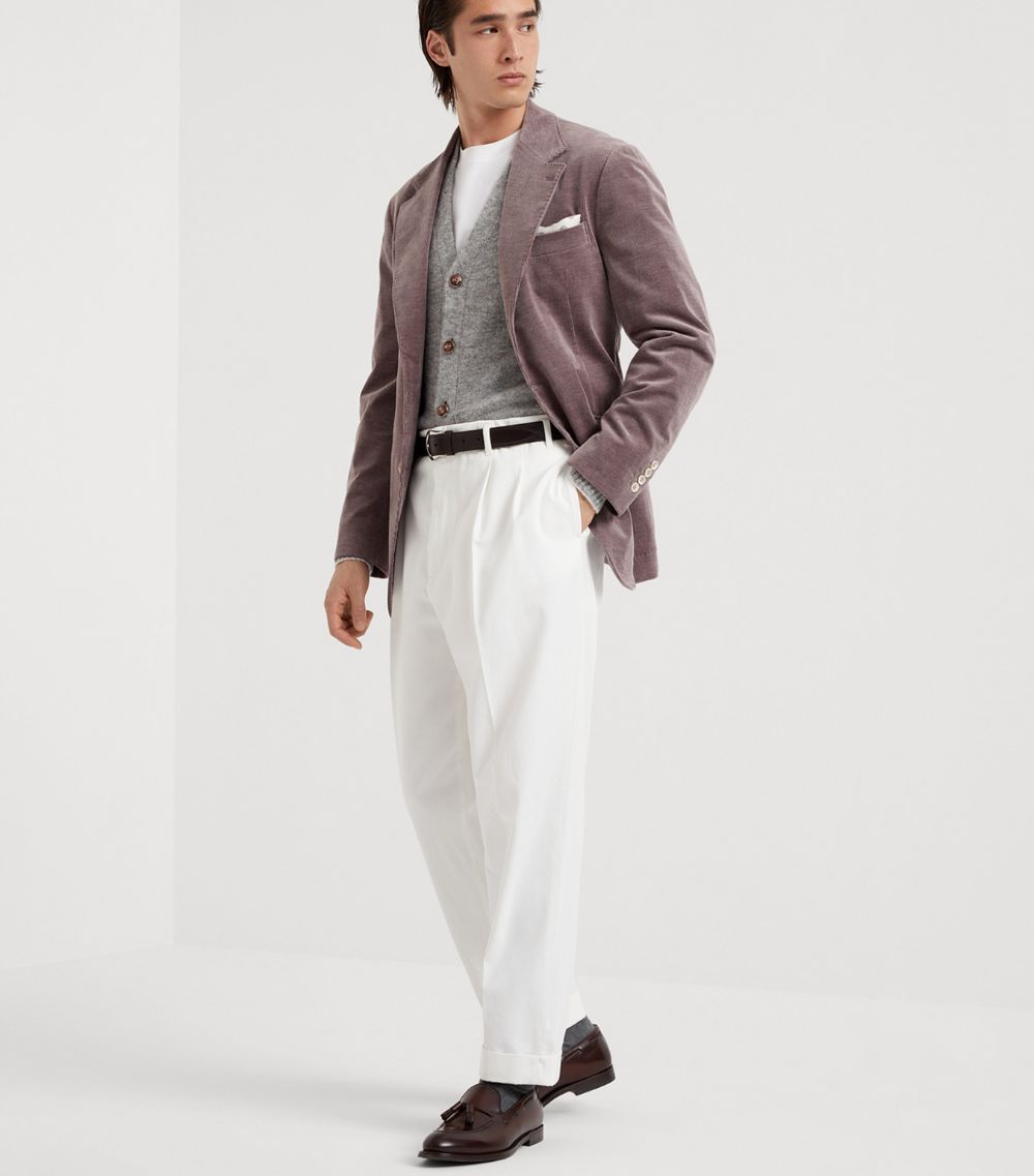 Brunello Cucinelli Brunello Cucinelli Twisted Cotton Gabardine Trousers