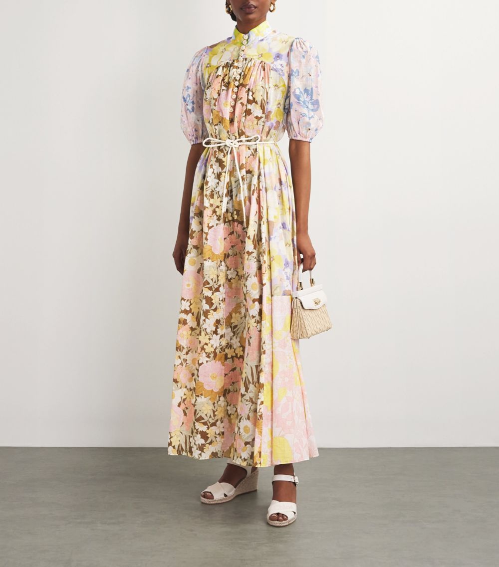 Zimmermann Zimmermann Floral High-Neck Maxi Dress