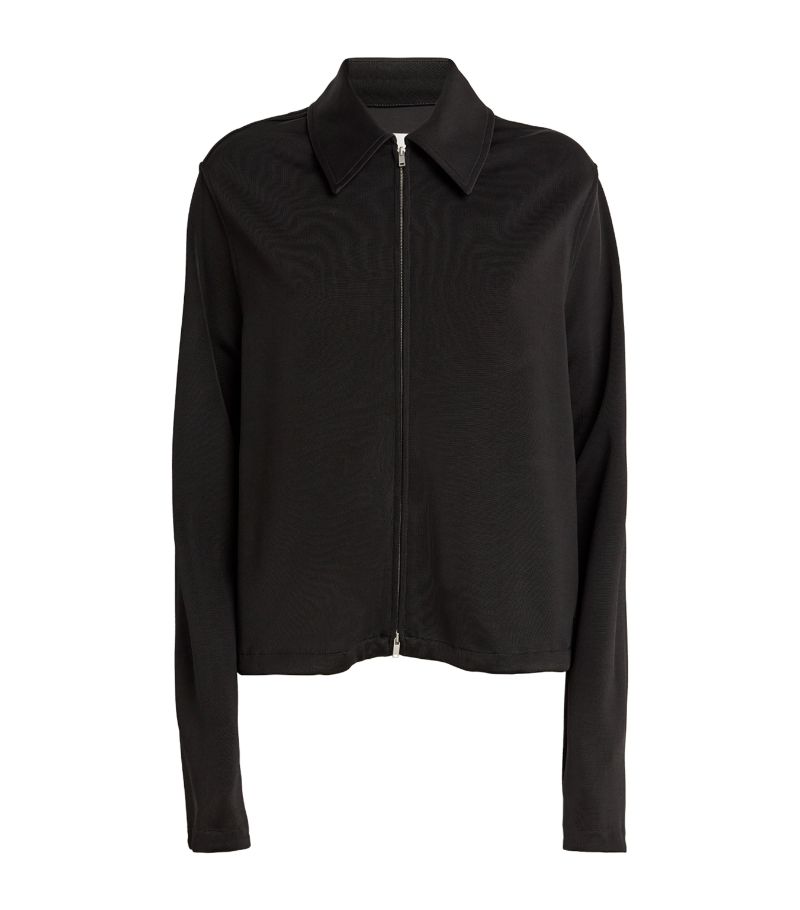 Jil Sander Jil Sander Virgin Wool-Blend Zip-Up Jacket