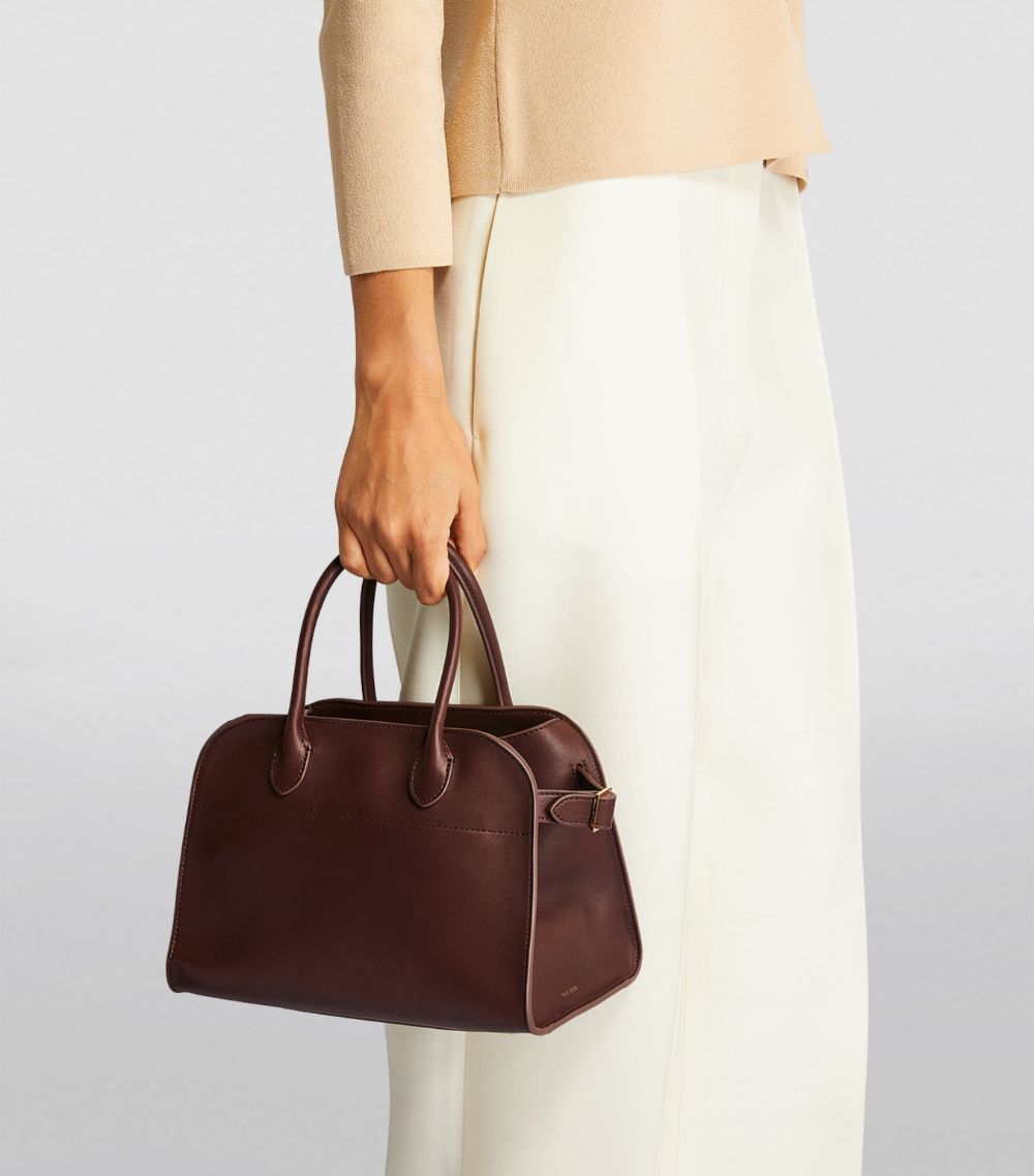 The Row The Row Leather Margaux 10 Top-Handle Bag