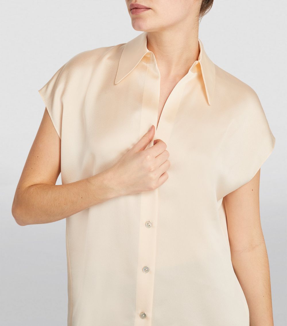 Vince Vince Silk Sleeveless Blouse