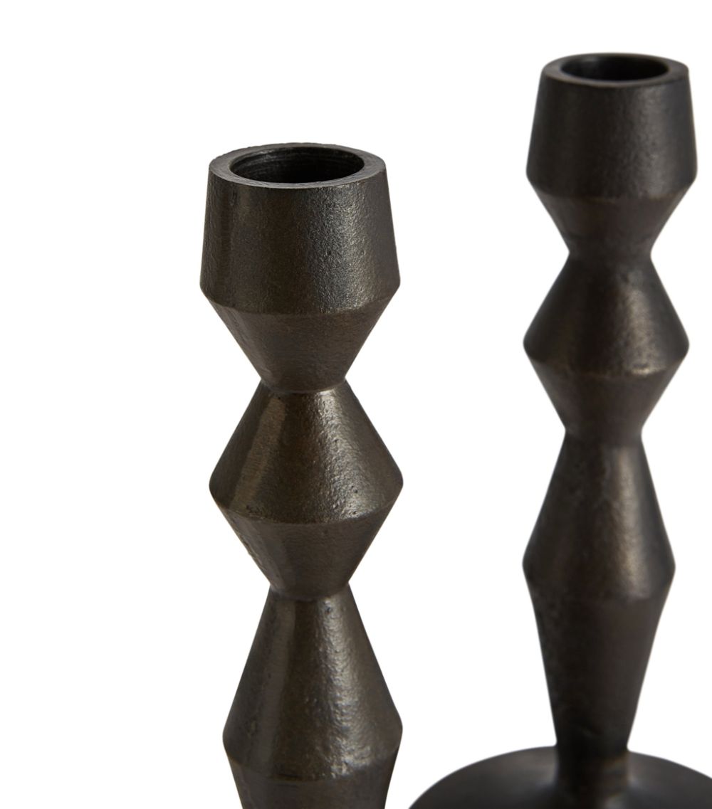 Soho Home Soho Home Small Cast Iron Gigi Candle Holders (Set Of 2)