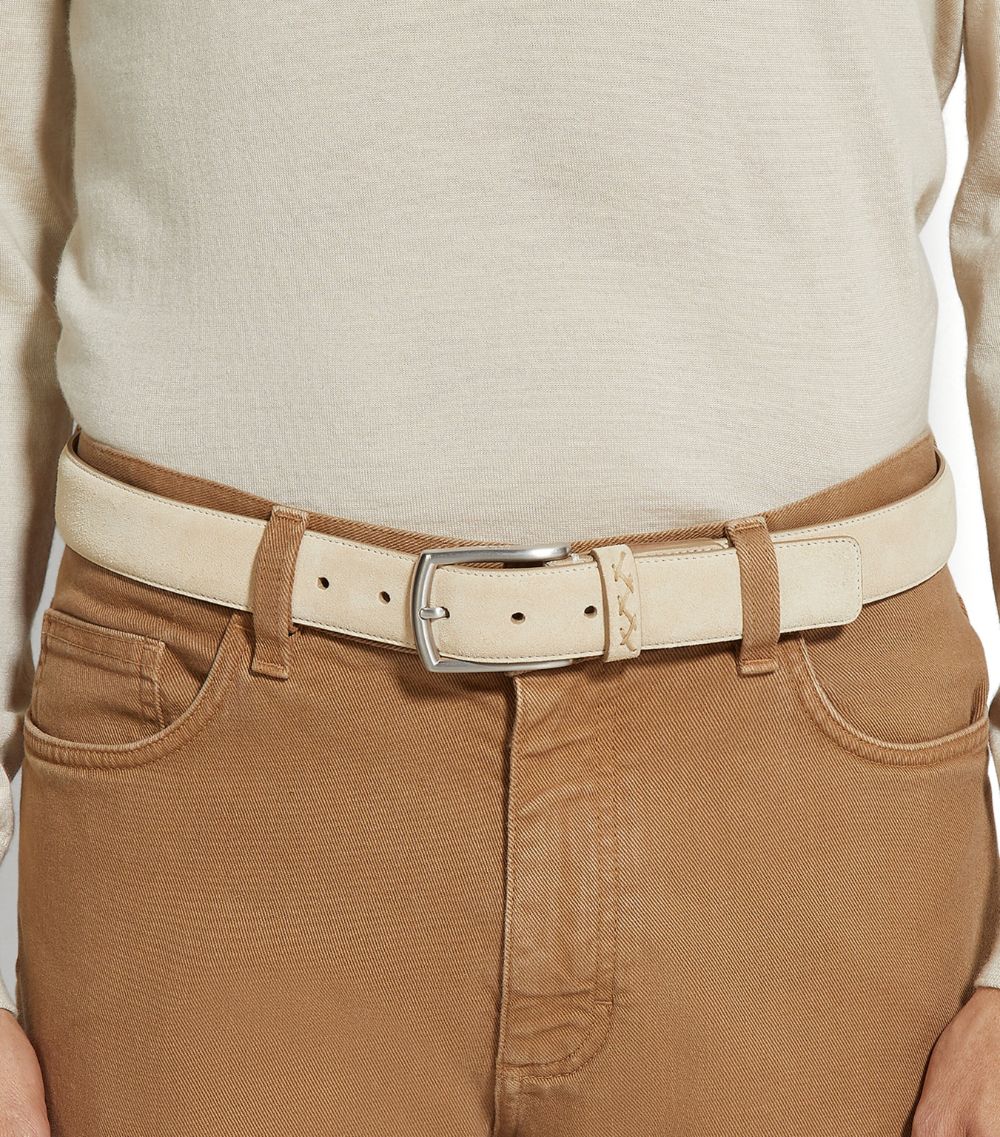 zegna Zegna Suede Belt