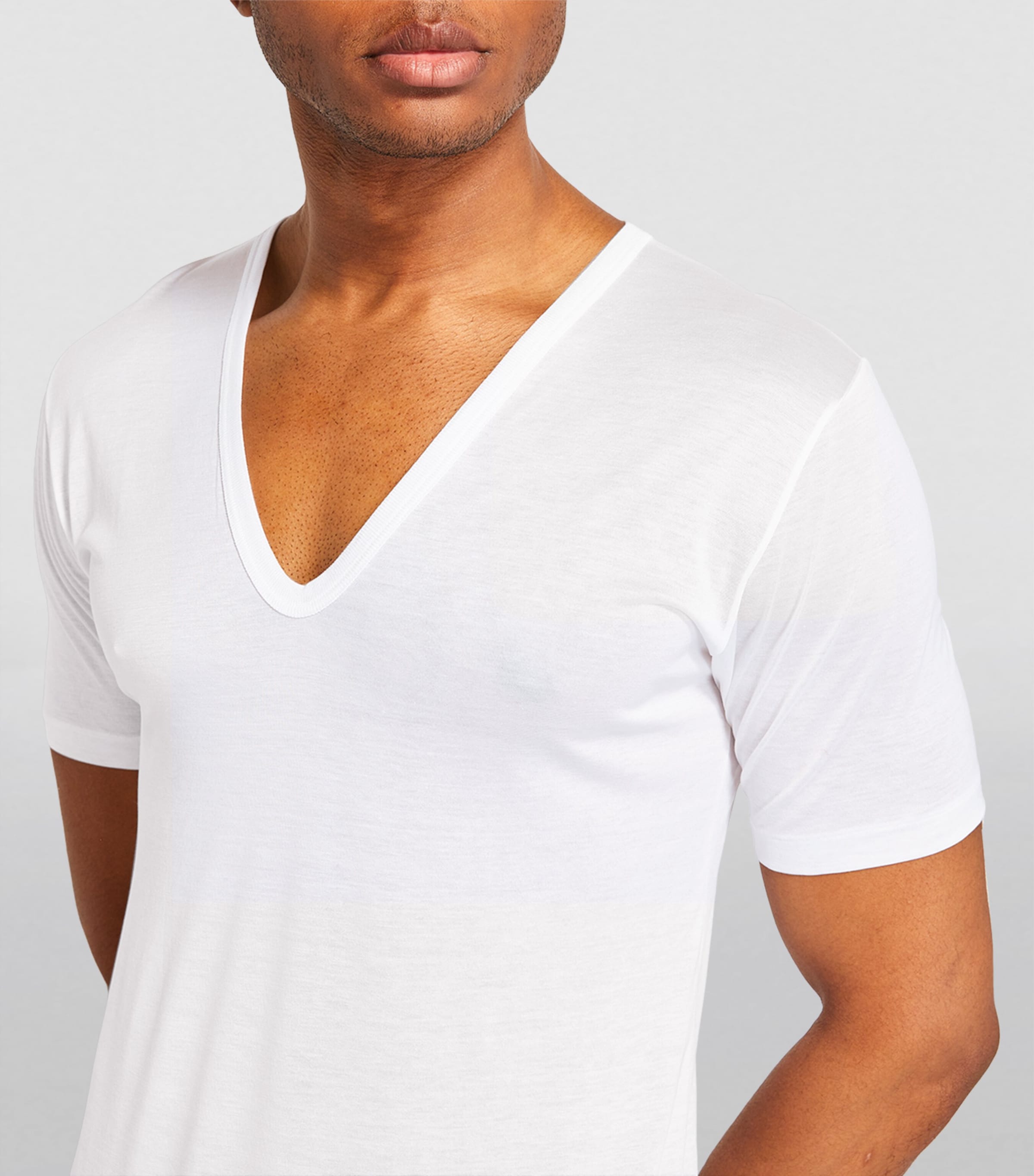 Zimmerli Zimmerli Cotton V-Neck T-Shirt