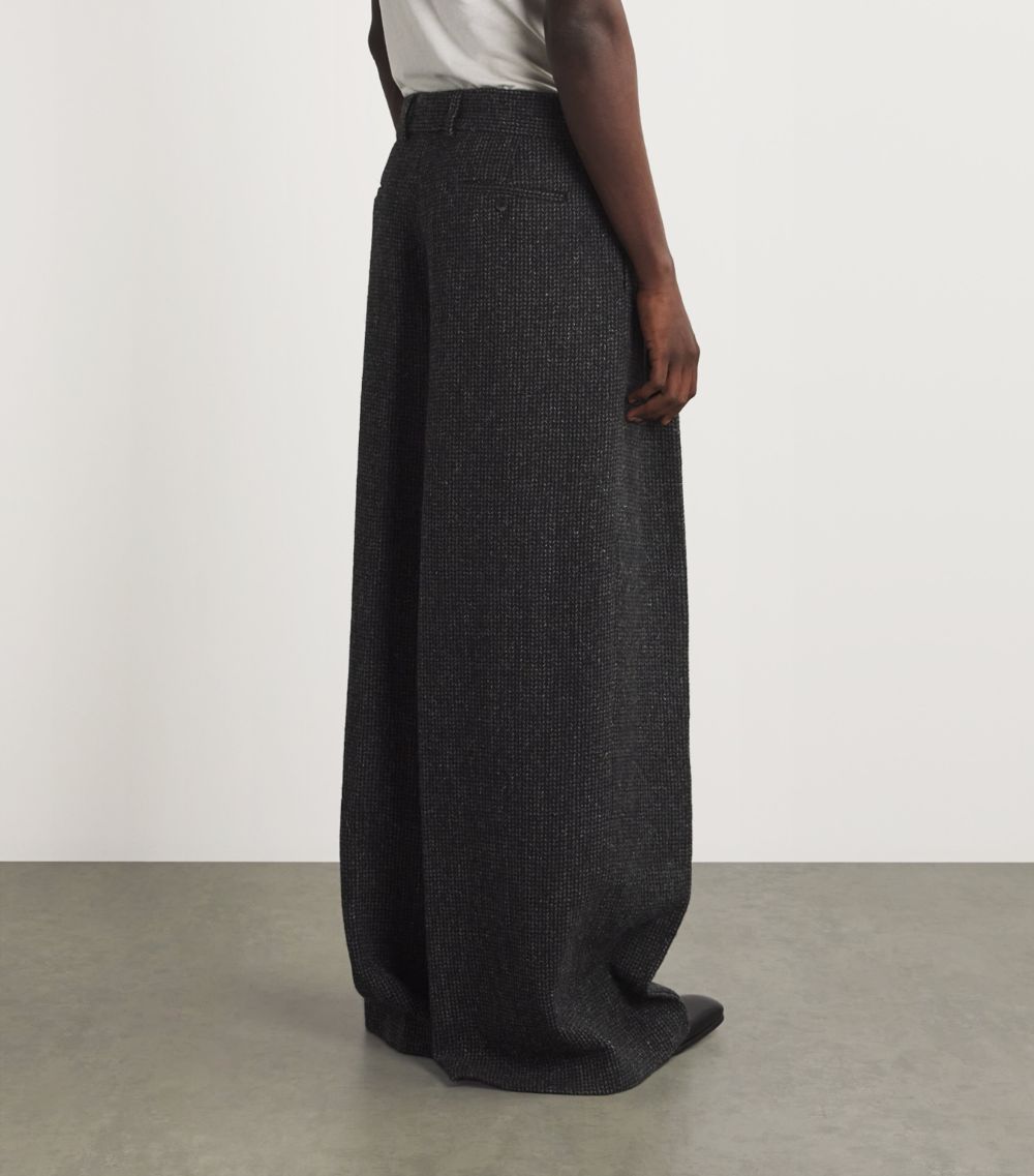 Dries Van Noten Dries Van Noten Wool Wide-Leg Trousers