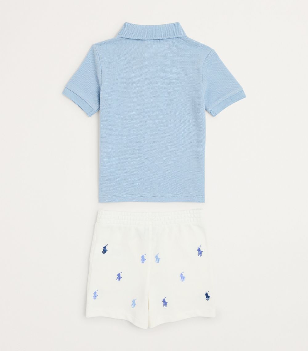 Ralph Lauren Kids Ralph Lauren Kids Polo Shirt And Shorts Set (3-24 Months)