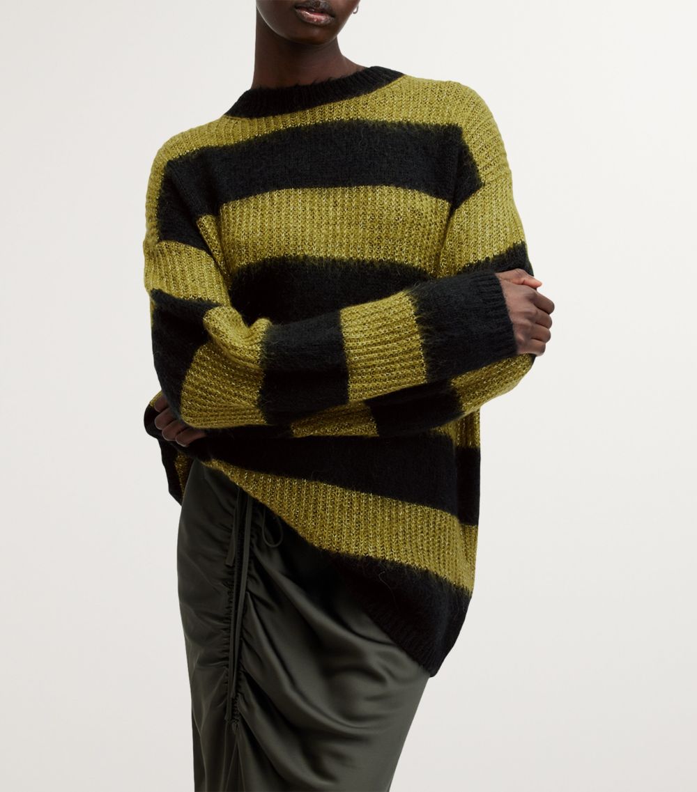 Allsaints Allsaints Striped Onyx Sweater